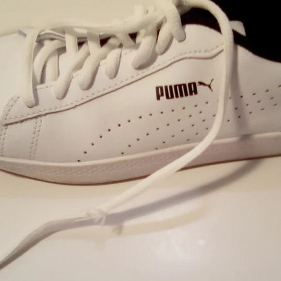 Puma Vintage Womens Leather Low Top Soft Foam Comfort Insert White Sneakers 6.5 - Picture 14 of 16